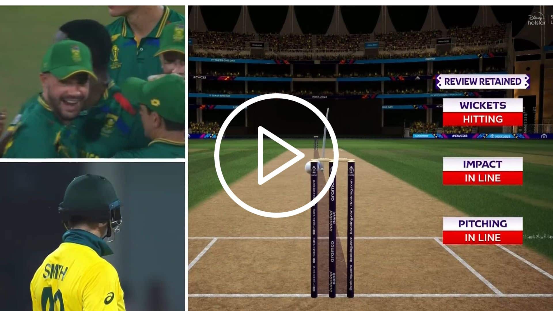 [Watch] Steve Smith Shocked As Shady Ball Tracking Hands Rabada His First Wicket